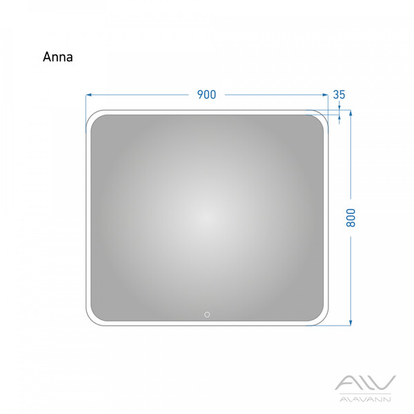 Зеркало ANNA - 90 Alavann