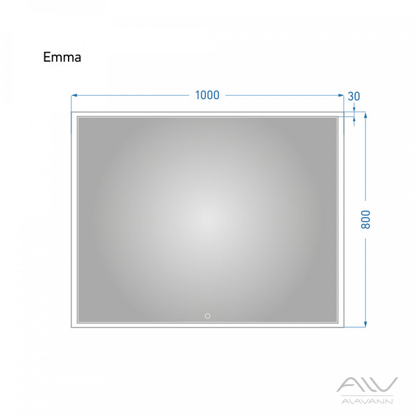 Зеркало EMMA 100 р-р: Alavann