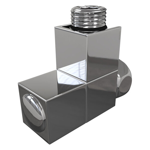 Вентиль угловой КВАДРО г/ш 3/4х1/2 (Хром) (2 шт) 06440