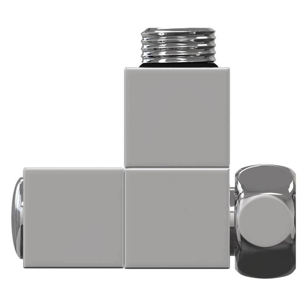 Вентиль угловой КВАДРО г/ш 3/4х1/2 (Хром) (2 шт) 06440