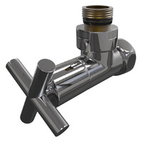 Вентиль угловой Крест г/ш 3/4х1/2 (Хром) (2 шт) 06442