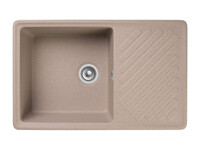 Мойка для кухни GranFest QUARZ GF-QUARZ 52 чаша+ крыло 760х480 без сифона (52 песочный)