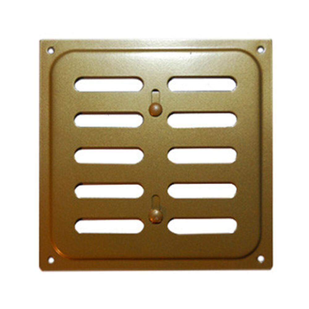 Решетка вентиляционная с заслонкой 160*160 золото*