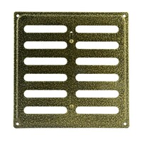 Решетка вентиляционная с заслонкой 160*160 бронза