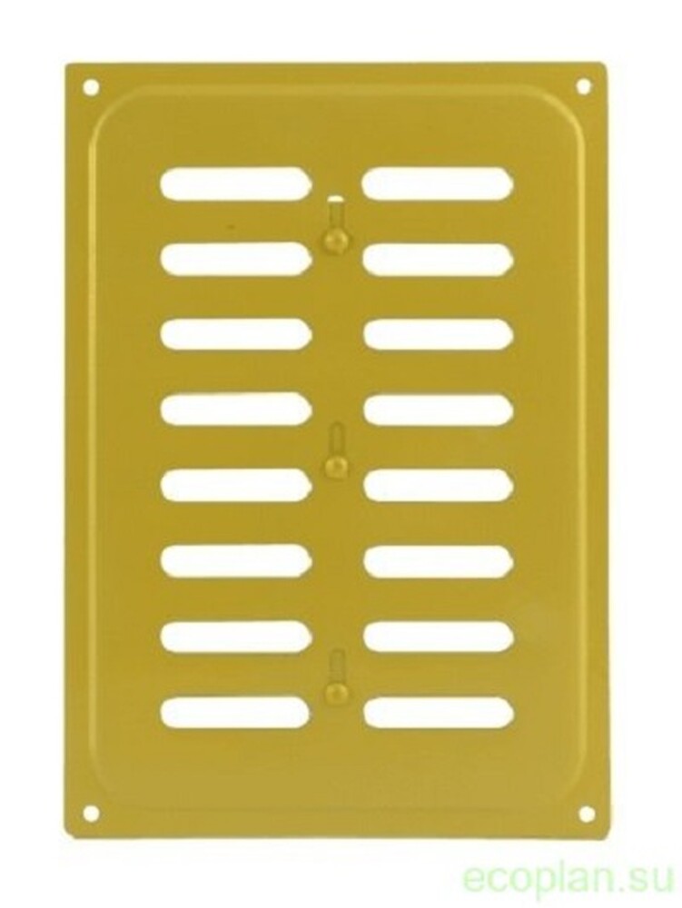 Решетка вентиляционная с заслонкой 165*240 золото*