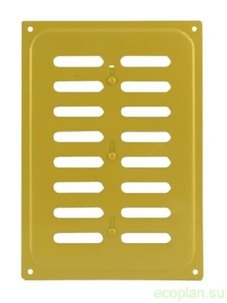 Решетка вентиляционная с заслонкой 165*240 золото*