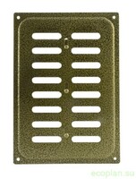 Решетка вентиляционная с заслонкой 165*240 бронза