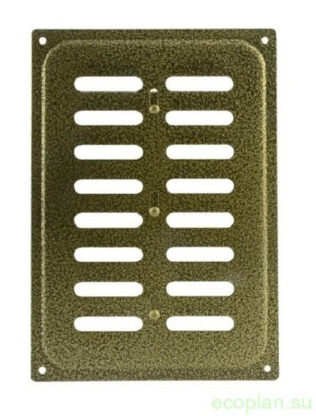 Решетка вентиляционная с заслонкой 165*240 бронза