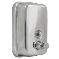 Дозатор для жидкого мыла настенный Solinne TM801 0,5л, нерж. сталь, хром/глянец (2512.030)