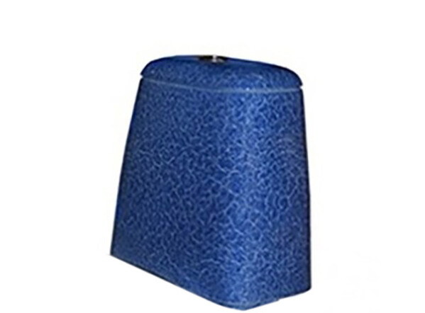 Бачок для унитаза Rosa "Премьер" КРАКЕЛЮР СИНИЙ с арматурой г.Киров (меж.ос. 210 мм)