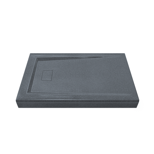 Поддон GOOD DOOR АТРИУМ мрамор 120х80 ГРЕЙ серый (без автослива) ЛП00032 Распродажа