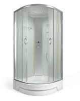 Душ. кабина ER350926-C3-RUS 90*90*226см,зад.ст белое.ст. мат 4мм ст.без г/м.мат, пр.хром. 3к.