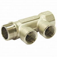 Коллектор 2 вых. (внутренняя резьба) 3/4"х1/2" СТМ C2MF3412