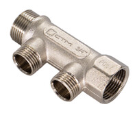 Коллектор 2 вых. (наружная резьба) 3/4"х1/2" СТМ C2MM3412