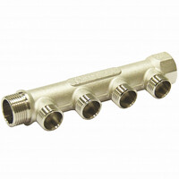Коллектор 4 вых. (наружная резьба) 3/4"х1/2" СТМ C4MM3412