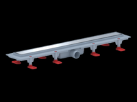 TLQ1165G Трап пластик линейный сухой выпуск 40 