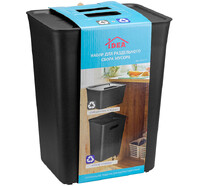 Набор для раздельного сбора мусора ЧЕРНЫЙ 26,5х20х33,5см ("М-пластика") (М 2477)