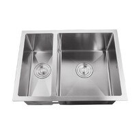 Мойка нерж врезная 570х440х220 т 3,0 САТИН-1,5 чаши Н57544 (+ сифон) AISI 304