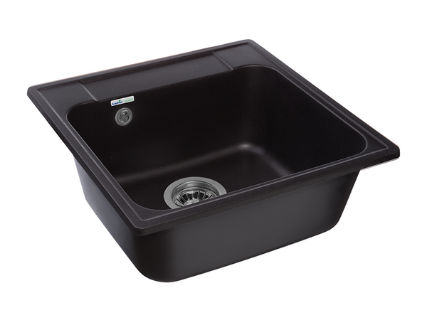 Мойка для кухни GranFest QUARZ GF-QUARZ 48 чаша 480*480 мм без сифона (48 черный)