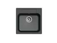 Мойка для кухни GranFest QUARZ GF-QUARZ 48 чаша 480*480 мм без сифона (48 черный)