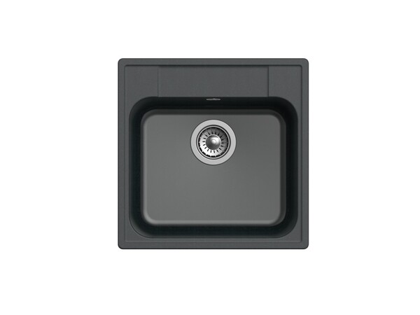 Мойка для кухни GranFest QUARZ GF-QUARZ 48 чаша 480*480 мм без сифона (48 черный)