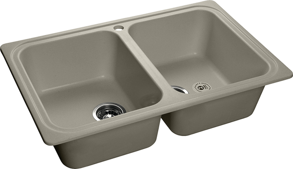Мойка для кухни GranFest Композит STANDART 780K 2 чаши 780*510 мм (S-780K топаз)