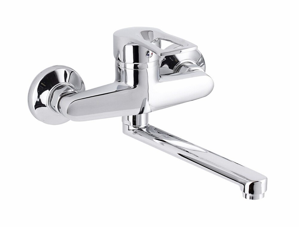 Смеситель Кухня d-40 СТЕНА ПСМ - 508 - КТ/017 ПЛЮС настенный тип См-МОНА, См-УмОНА