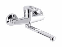 Смеситель Кухня d-40 СТЕНА ПСМ - 508 - КТ/017 ПЛЮС настенный тип См-МОНА, См-УмОНА