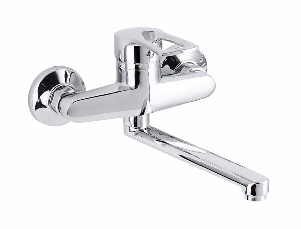 Смеситель Кухня d-40 СТЕНА ПСМ - 508 - КТ/017 ПЛЮС настенный тип См-МОНА, См-УмОНА