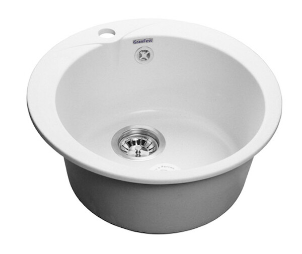 Мойка для кухни GranFest Композит RONDO 480 D =475 мм, круглая (R-480 иней)