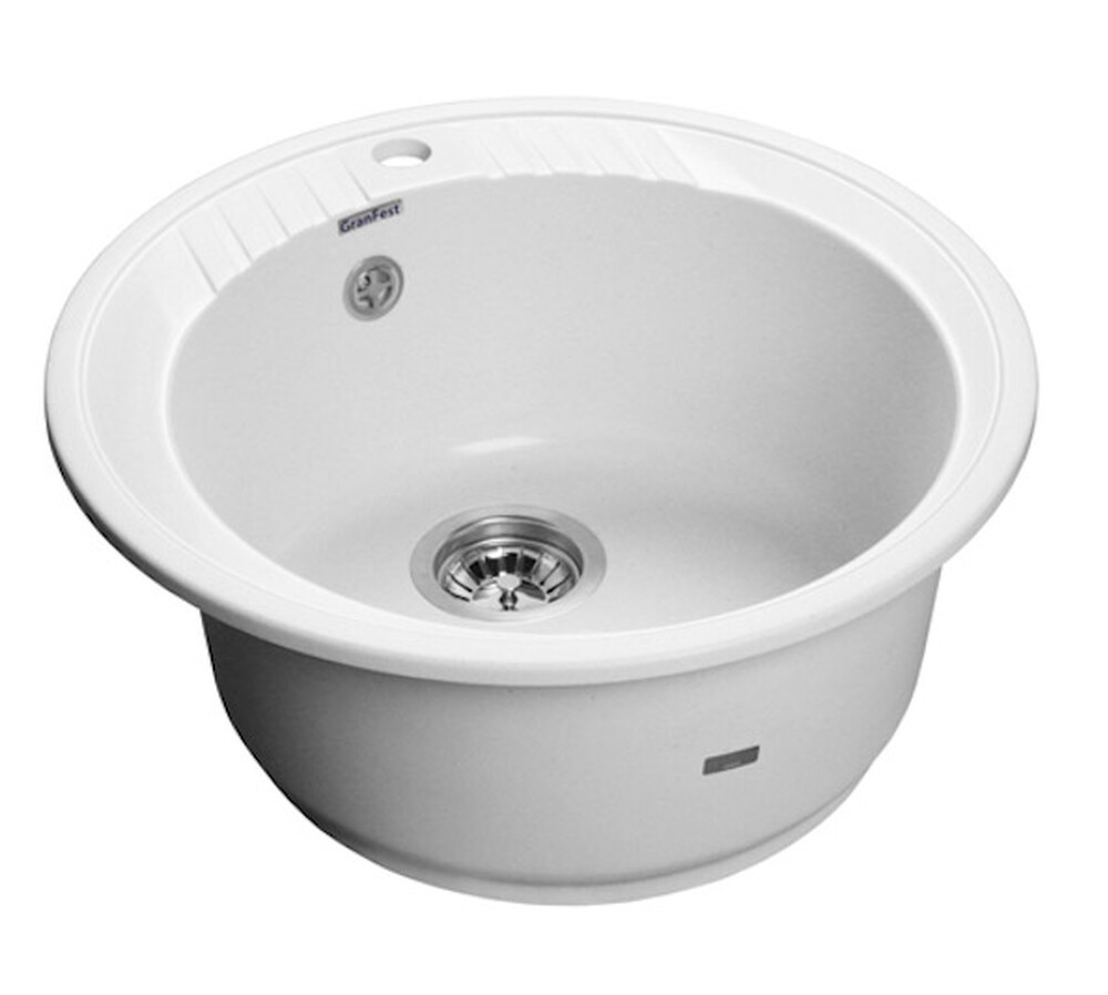 Мойка для кухни GranFest Композит RONDO 520 D =520 мм, круглая (R-520 иней)
