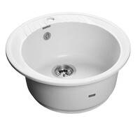 Мойка для кухни GranFest Композит RONDO 520 D =520 мм, круглая (R-520 иней)