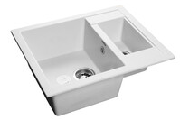 Мойка для кухни GranFest Композит QUADRO 610K 1,5 чаши 610*500 мм (Q-610K иней)