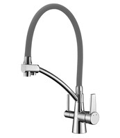 LM3071C-Gray Comfort Смеситель для кухни, с подключением к фильтру для питьвой воды, хром LEMARK
