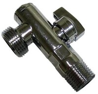 Кран угловой 1/2-3/4 c фильтром 752 L94