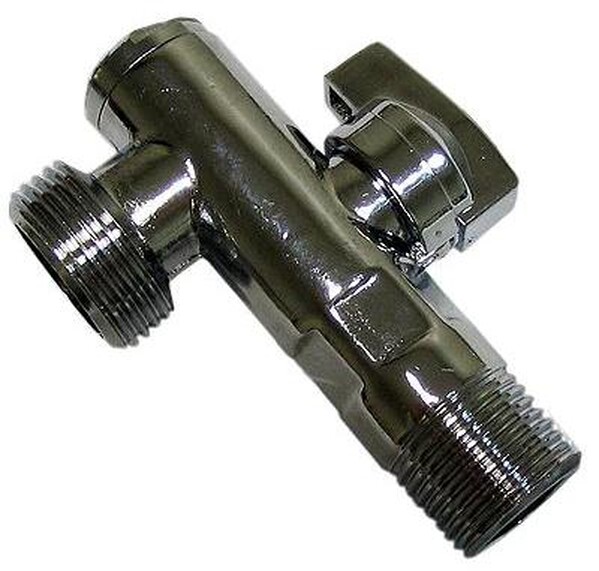 Кран угловой 1/2-3/4 c фильтром 752 L94