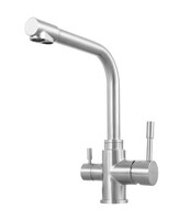 LM5061S Expert Смеситель для кухни с подключением к фильтру питьевой воды, сталь LEMARK