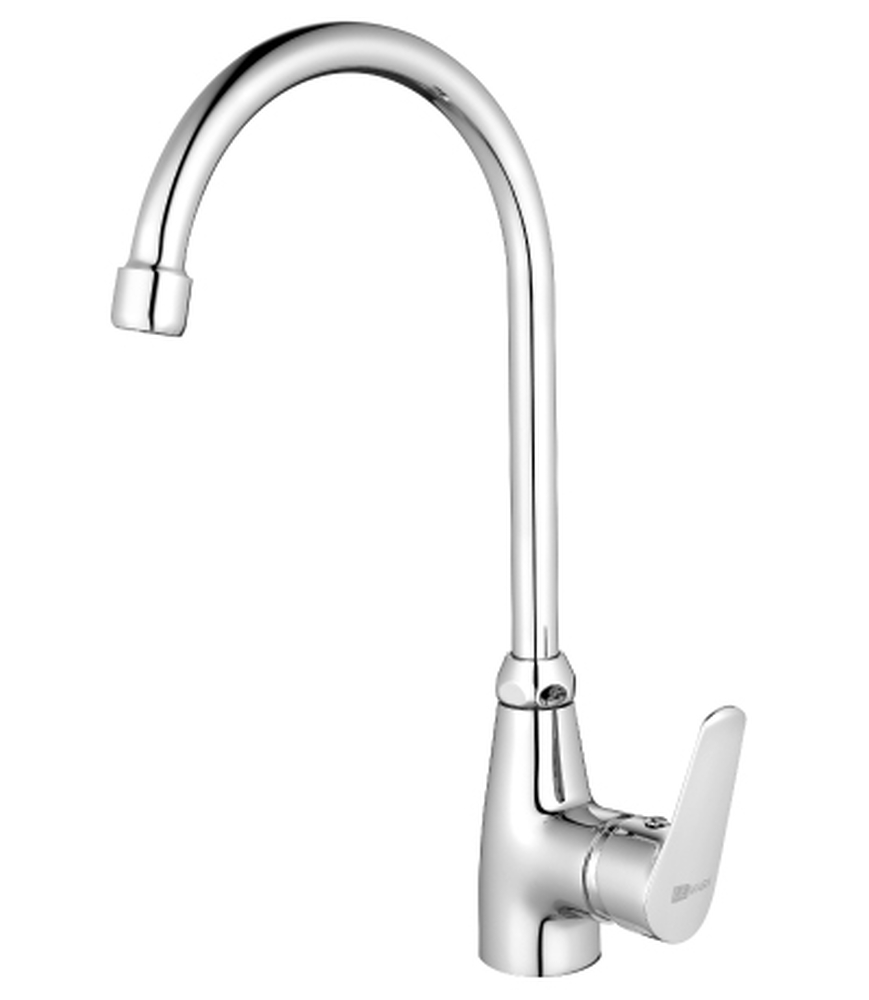 LM6555C Partner Смеситель для кухни одноручный, с высоким поворотным изливом, хром LEMARK