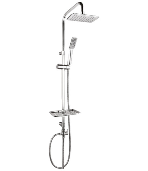 LM8804C Душ. гарнитур без смесителя верх. душ.лейка Троп.дождь 150х190мм, лейка 55х250мм, хром LEMARK
