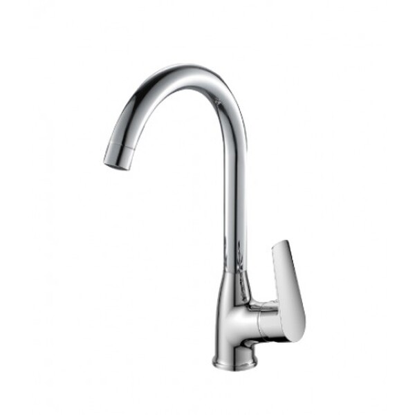 Смеситель Кухня шар d35 U-излив боковой, хром ROSSINKA S35-23