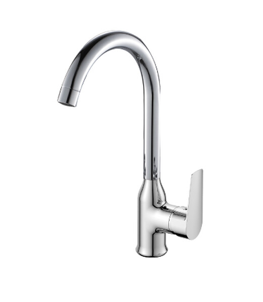 Смеситель Кухня шар d35 U-излив боковой, хром ROSSINKA S35-24