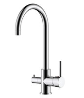 Смеситель Кухня шар d35 U-излив под фильтр к питьевой воде, хром ROSSINKA Z35-28