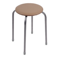 Табурет КРУГ винилискожа Бежевый ТБ1/Б NIKA