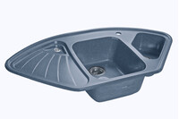 Мойка для кухни GranFest Композит CORNER 1040E 1,5 чаши, угловая 1039*560 мм (C-1040E графит)