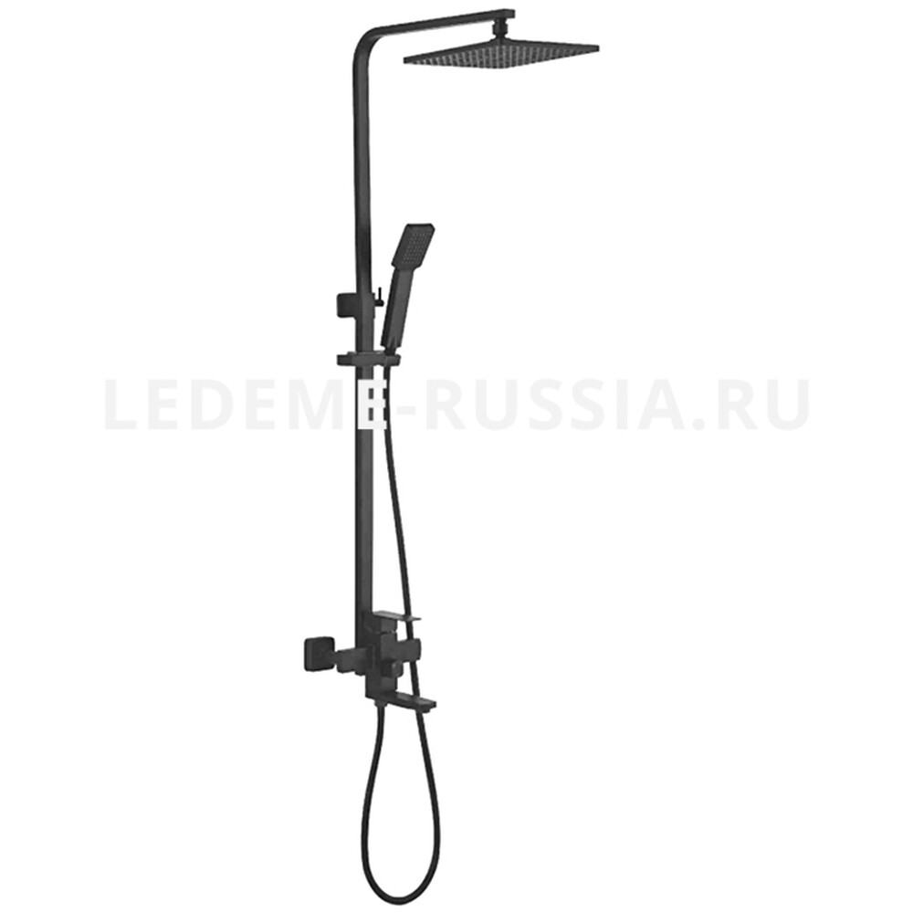 72433В Душевая система LEDEME d-35 НЕРЖАВЕЙКА (черный)