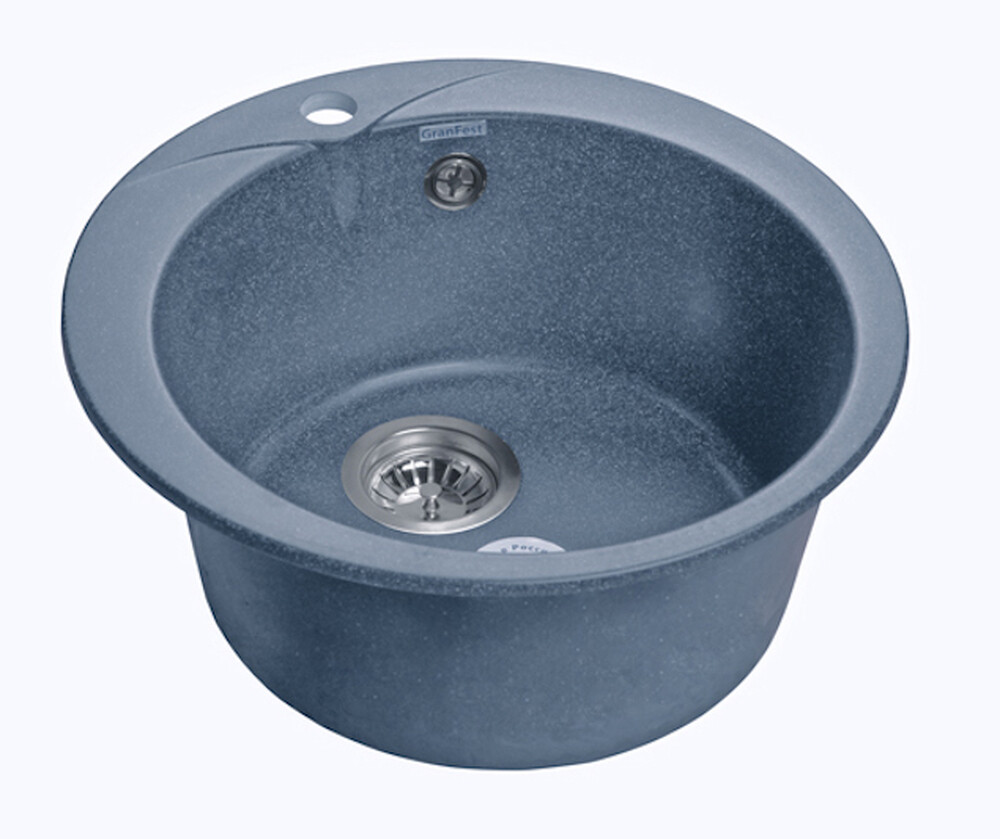 Мойка для кухни GranFest Композит RONDO 480 D =475 мм, круглая (R-480 графит)
