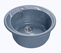 Мойка для кухни GranFest Композит RONDO 520 D =520 мм, круглая (R-520 графит)