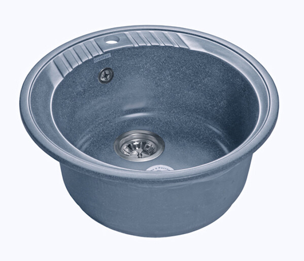 Мойка для кухни GranFest Композит RONDO 520 D =520 мм, круглая (R-520 графит)
