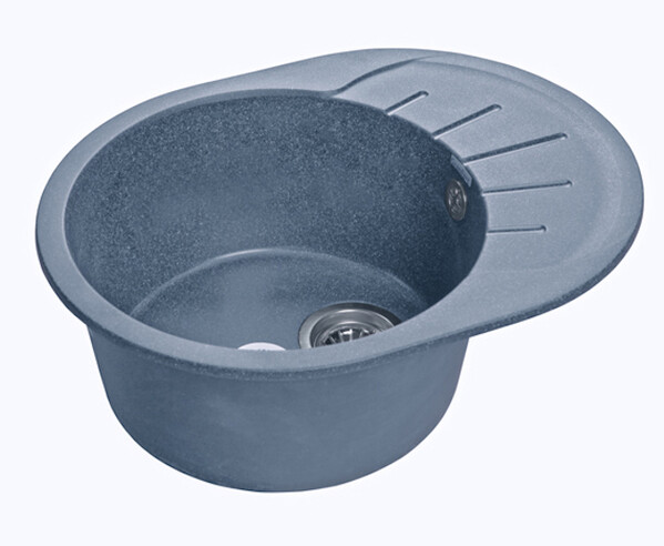 Мойка для кухни GranFest Композит RONDO 580L чаша + крыло 579*445 мм (R-580L графит)