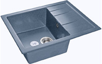 Мойка для кухни GranFest Композит QUADRO 650L 1чаша+крыло 650*500 мм (Q-650L графит)